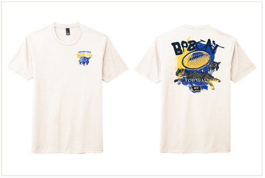 Retro Bobcat Football Tee